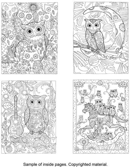 Creative Haven Owls Coloring Book